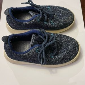 Blue Allbirds toddler boy shoes